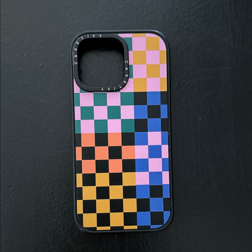 Casetify Multicolor Checkered Phone Case